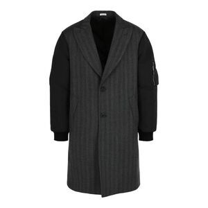 Herringbone Bomber Sleeve Coat